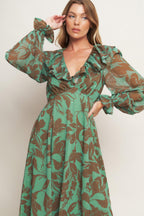BOTANIC DREAMS WOVEN MAXI DRESS Flying Tomato