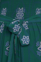 AZURE BOTANIQUE WOVEN MAXI DRESS Flying Tomato