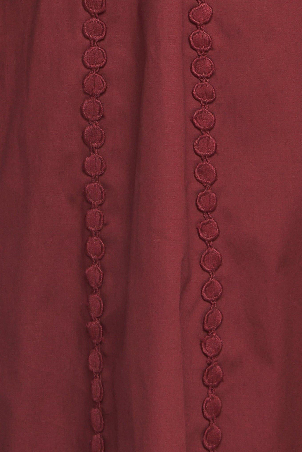 MODERN FEMME BURGUNDY WOVEN MIDI DRESS Flying Tomato