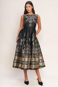 BAROQUE SPELL WOVEN MIDI DRESS Flying Tomato