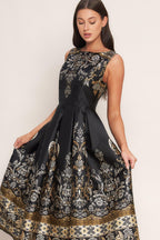 BAROQUE SPELL WOVEN MIDI DRESS Flying Tomato