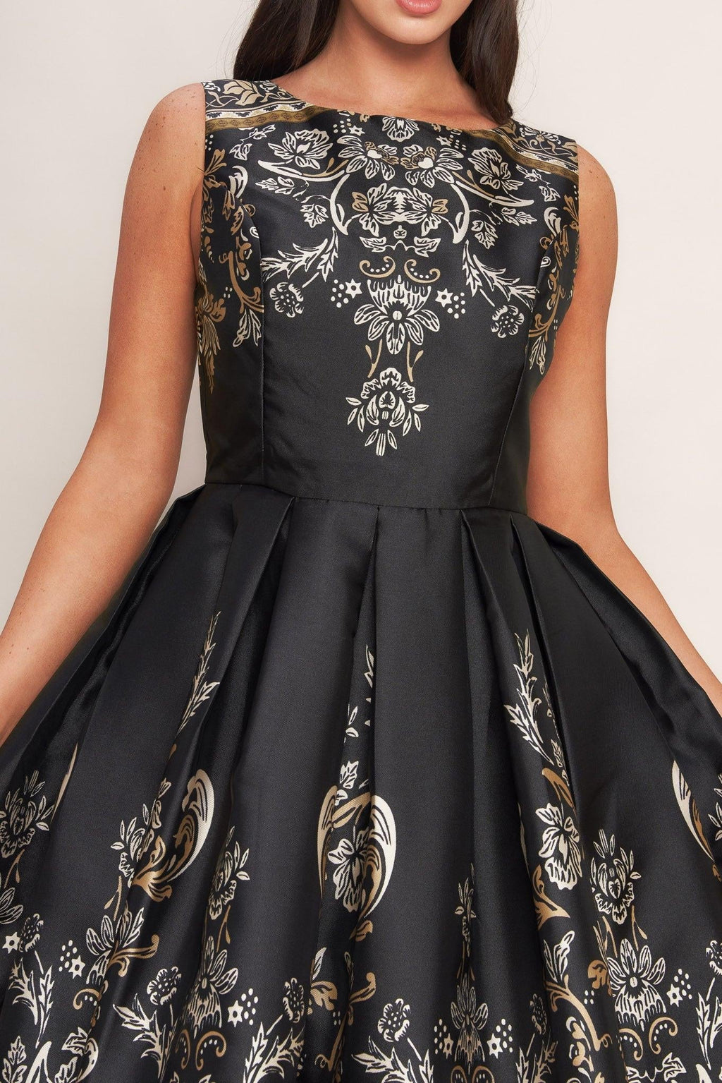 BAROQUE SPELL WOVEN MIDI DRESS Flying Tomato