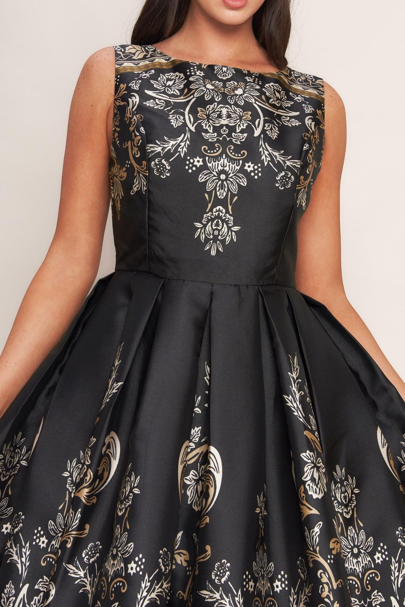BAROQUE SPELL WOVEN MIDI DRESS Flying Tomato