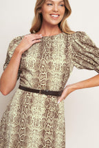 PRIMAL GRACE WOVEN MIDI DRESS Flying Tomato