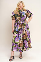 VIVID HERITAGE WOVEN MIDI DRESS Flying Tomato
