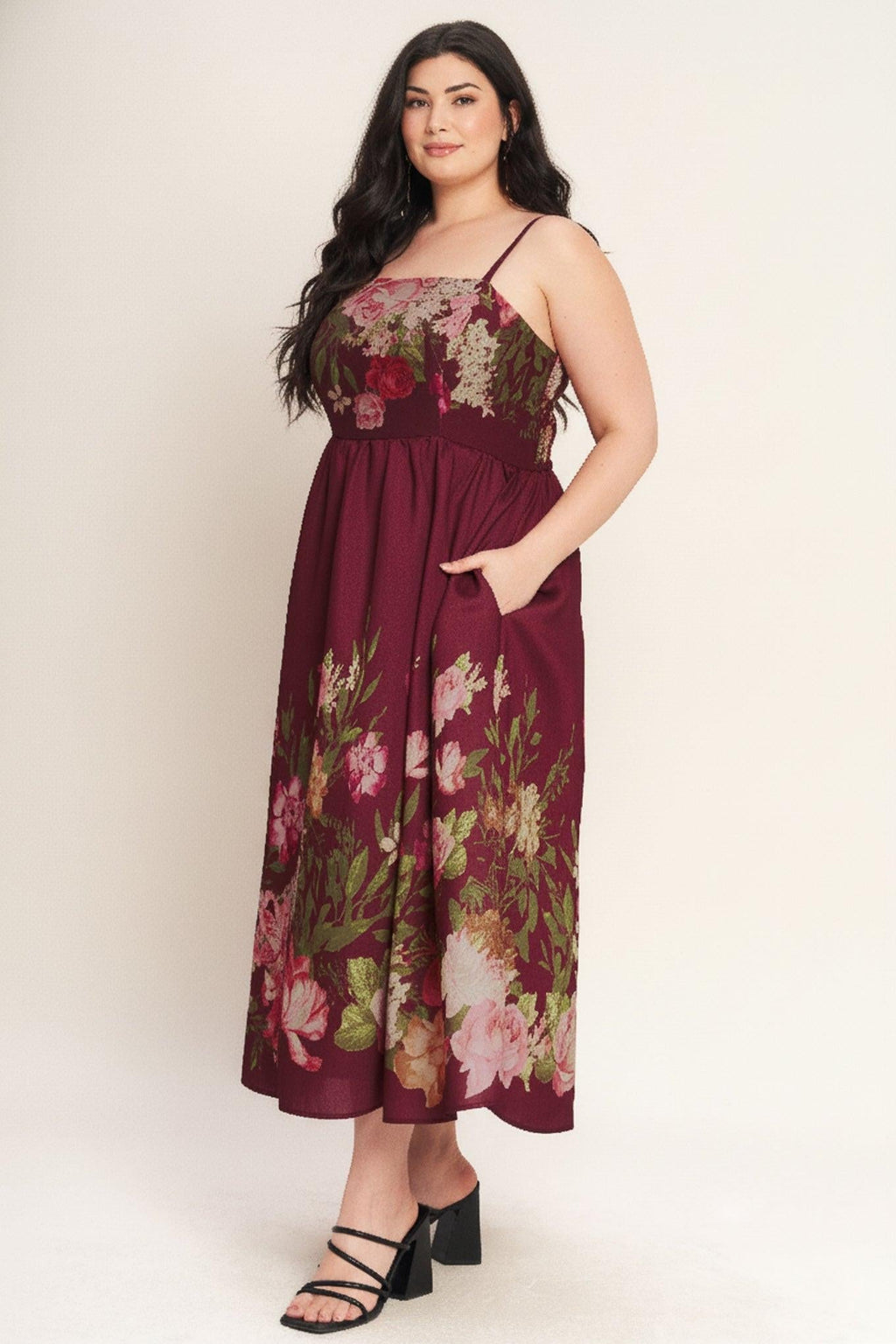SECRET GARDEN ROMANCE WOVEN ANKLE DRESS Flying Tomato
