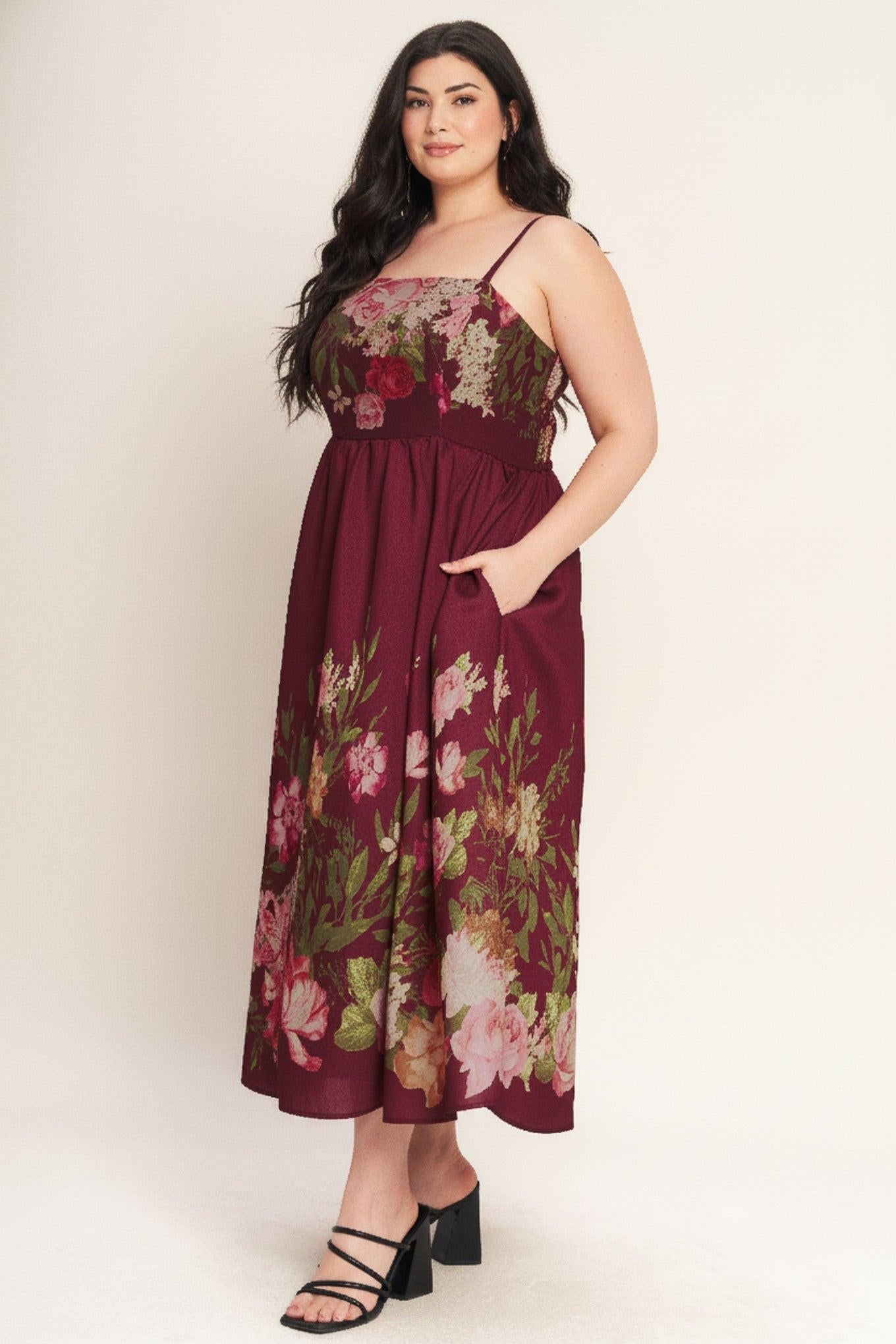 SECRET GARDEN ROMANCE WOVEN ANKLE DRESS Flying Tomato