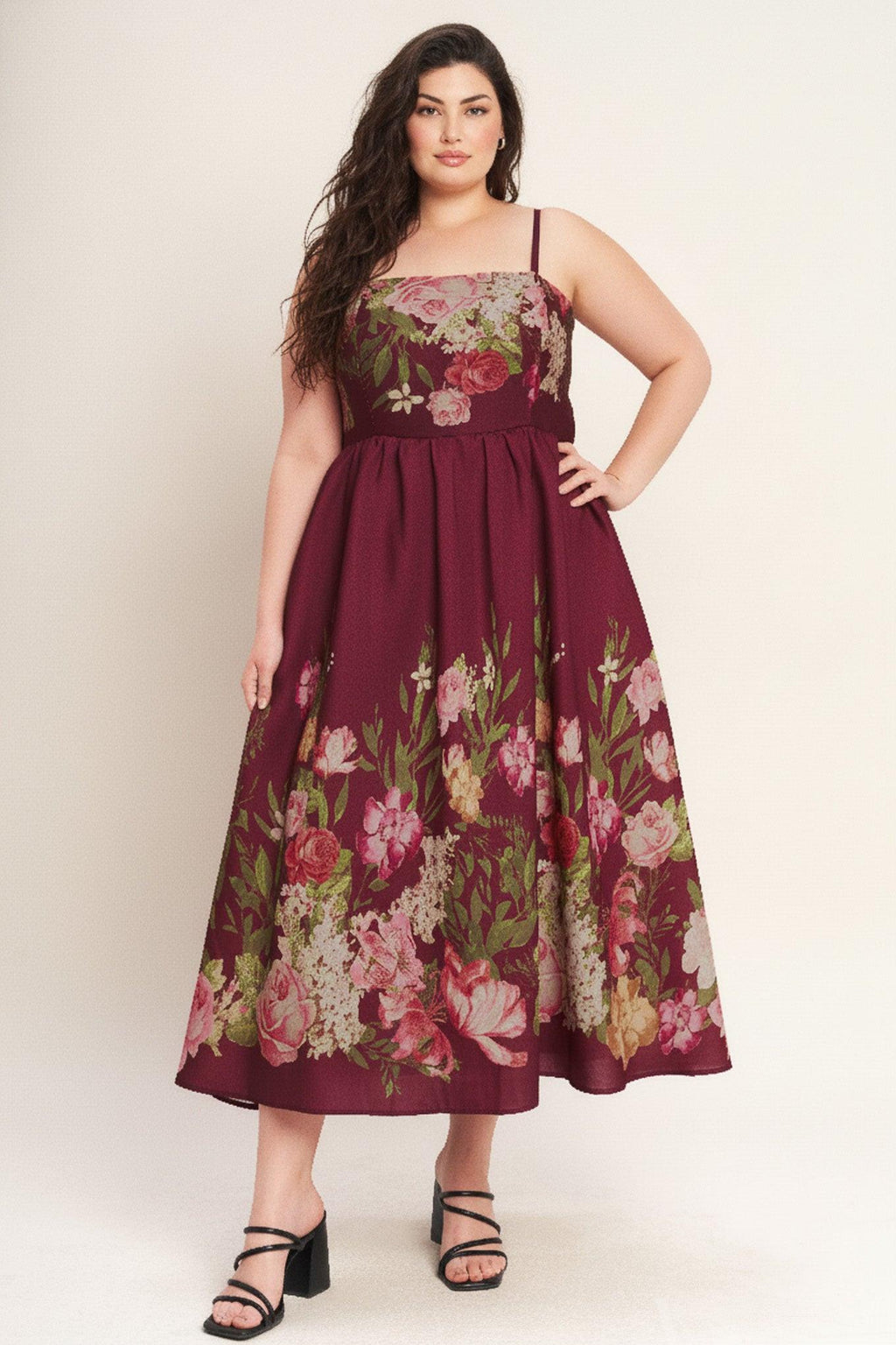 SECRET GARDEN ROMANCE WOVEN ANKLE DRESS Flying Tomato