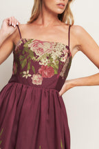 SECRET GARDEN ROMANCE WOVEN ANKLE DRESS Flying Tomato