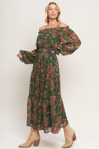 TERRACOTTA TRAIL WOVEN MIDI DRESS Flying Tomato