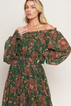 TERRACOTTA TRAIL WOVEN MIDI DRESS Flying Tomato