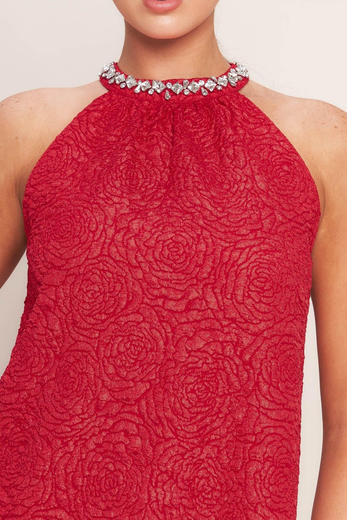 SPARKLE & SWIRL WOVEN MINI DRESS Flying Tomato