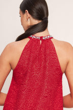 SPARKLE & SWIRL WOVEN MINI DRESS Flying Tomato