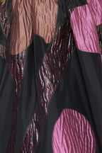 ABSTRACT ROSE WOVEN MIDI DRESS Flying Tomato