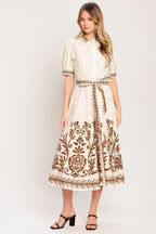 ROMANTIC HEIRLOOM WOVEN MIDI DRESS Flying Tomato