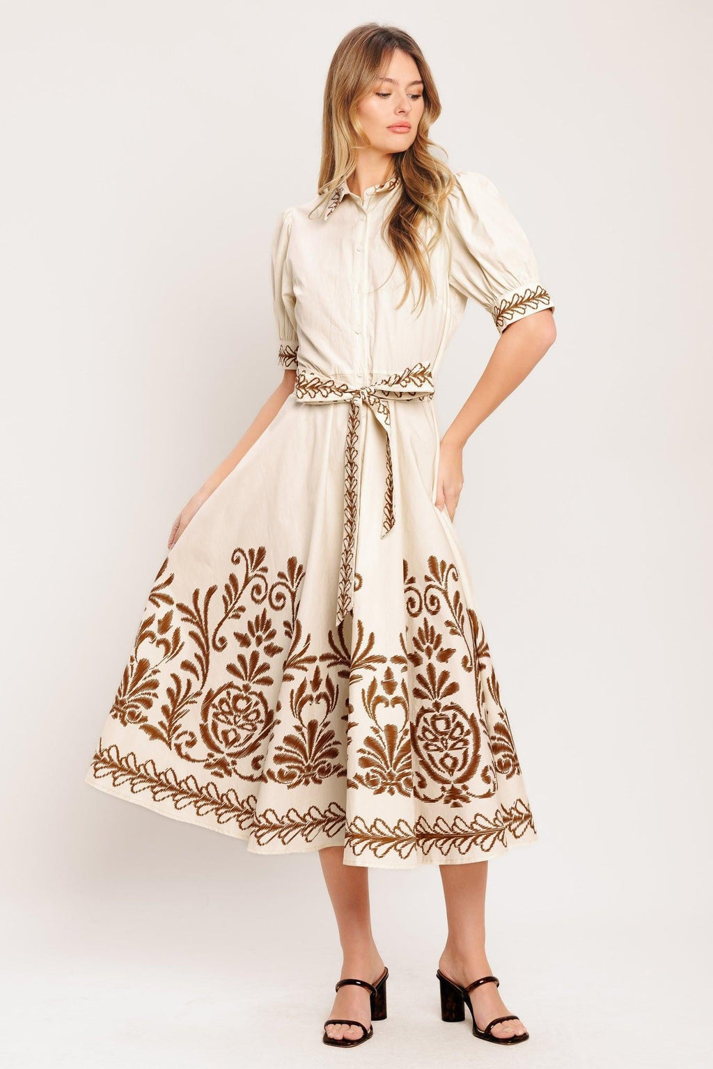 ROMANTIC HEIRLOOM WOVEN MIDI DRESS Flying Tomato