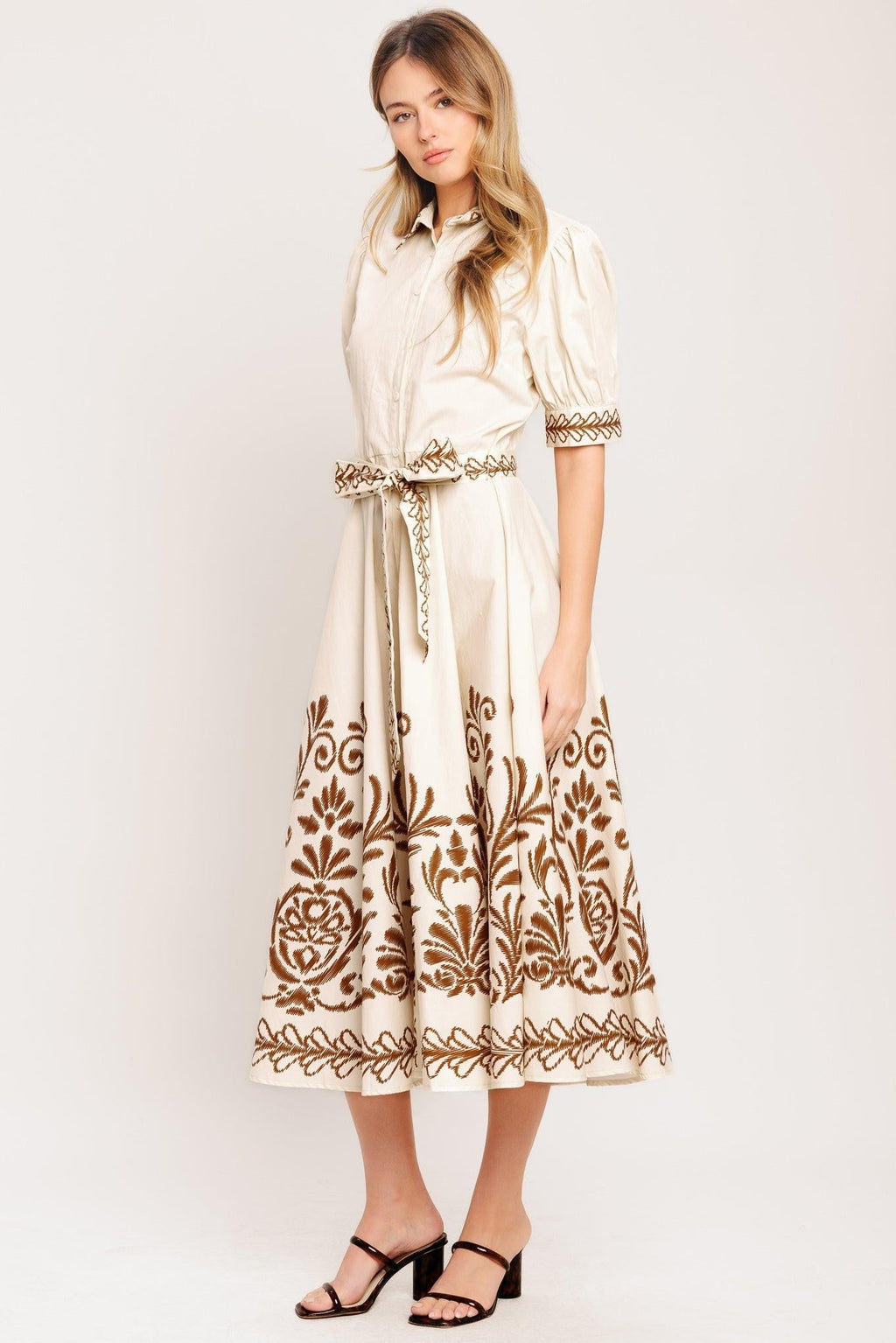 ROMANTIC HEIRLOOM WOVEN MIDI DRESS Flying Tomato