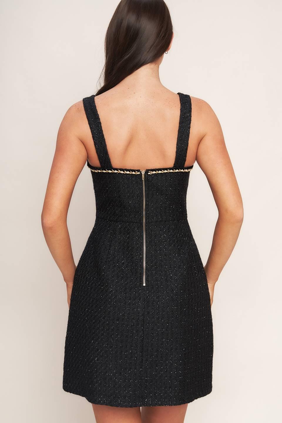 MONACO HOUR TWEED MINI DRESS Flying Tomato