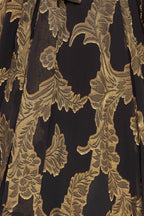 MIDNIGHT MOSS WOVEN JACQUARD MAXI DRESS Flying Tomato