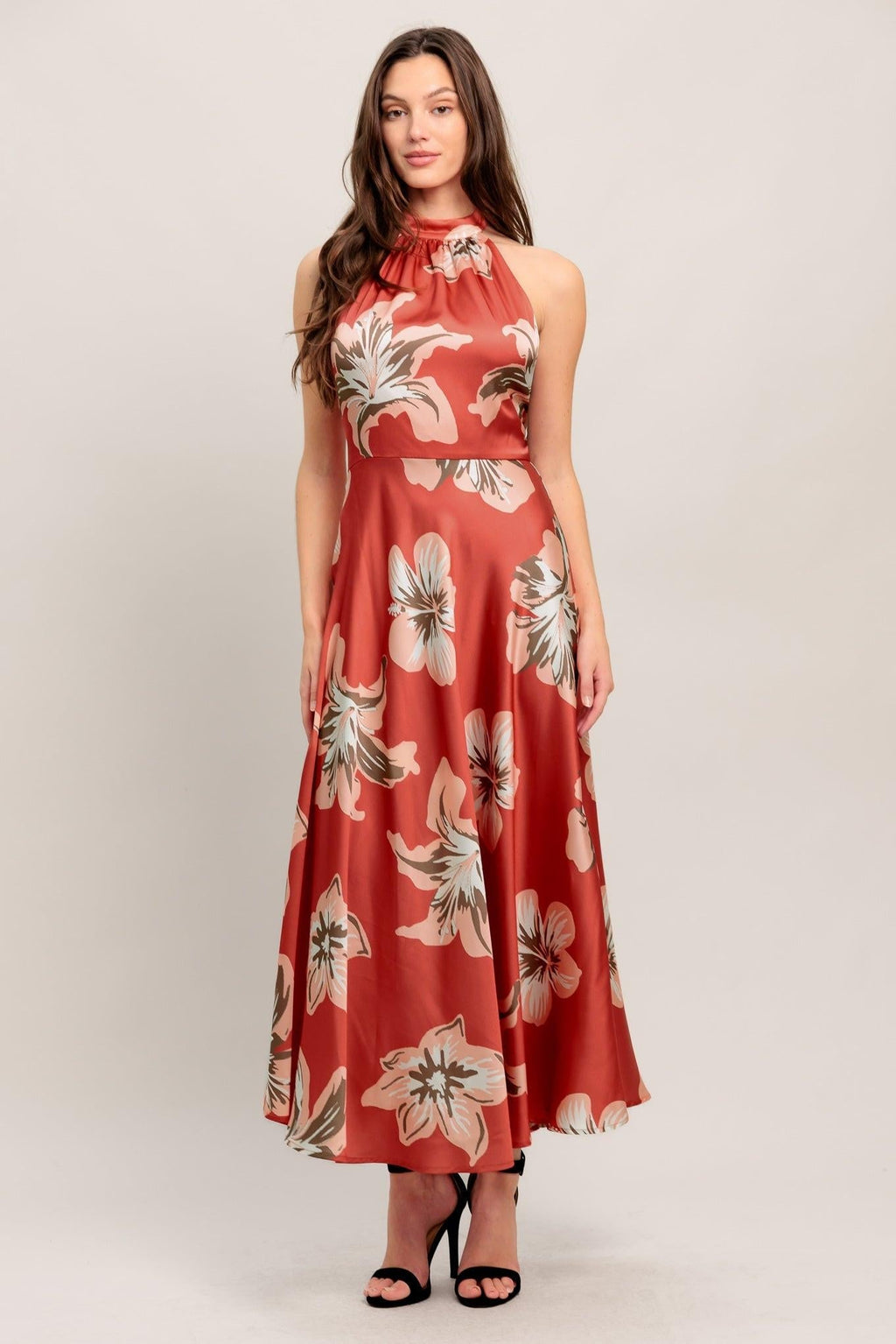 CAN’T LOOK AWAY WOVEN MIDI DRESS Flying Tomato