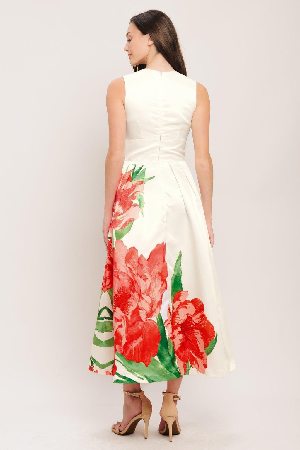 ROMANCE EDIT WOVEN MIDI DRESS Flying Tomato