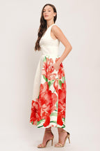 ROMANCE EDIT WOVEN MIDI DRESS Flying Tomato