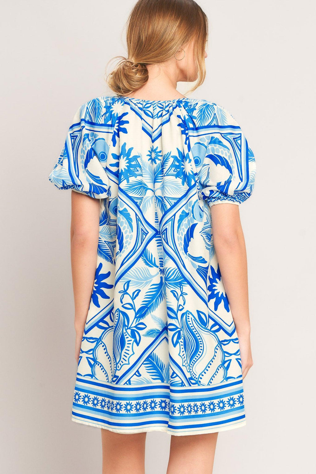BLUE LAGOON RESORT WOVEN MINI DRESS Flying Tomato