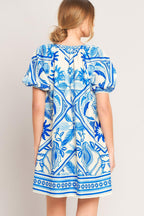 BLUE LAGOON RESORT WOVEN MINI DRESS Flying Tomato