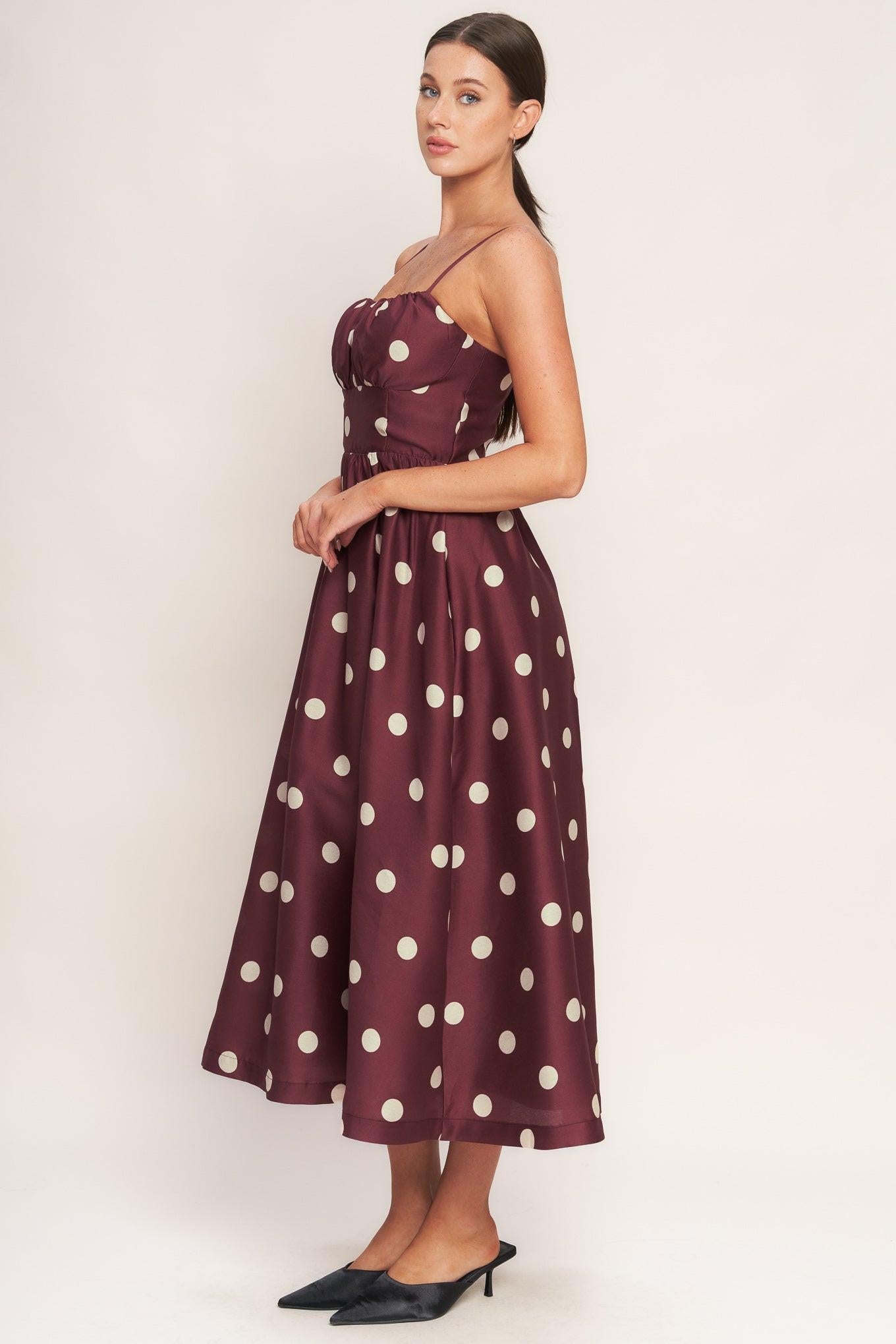MARASCHINO CHIC WOVEN MIDI DRESS Flying Tomato