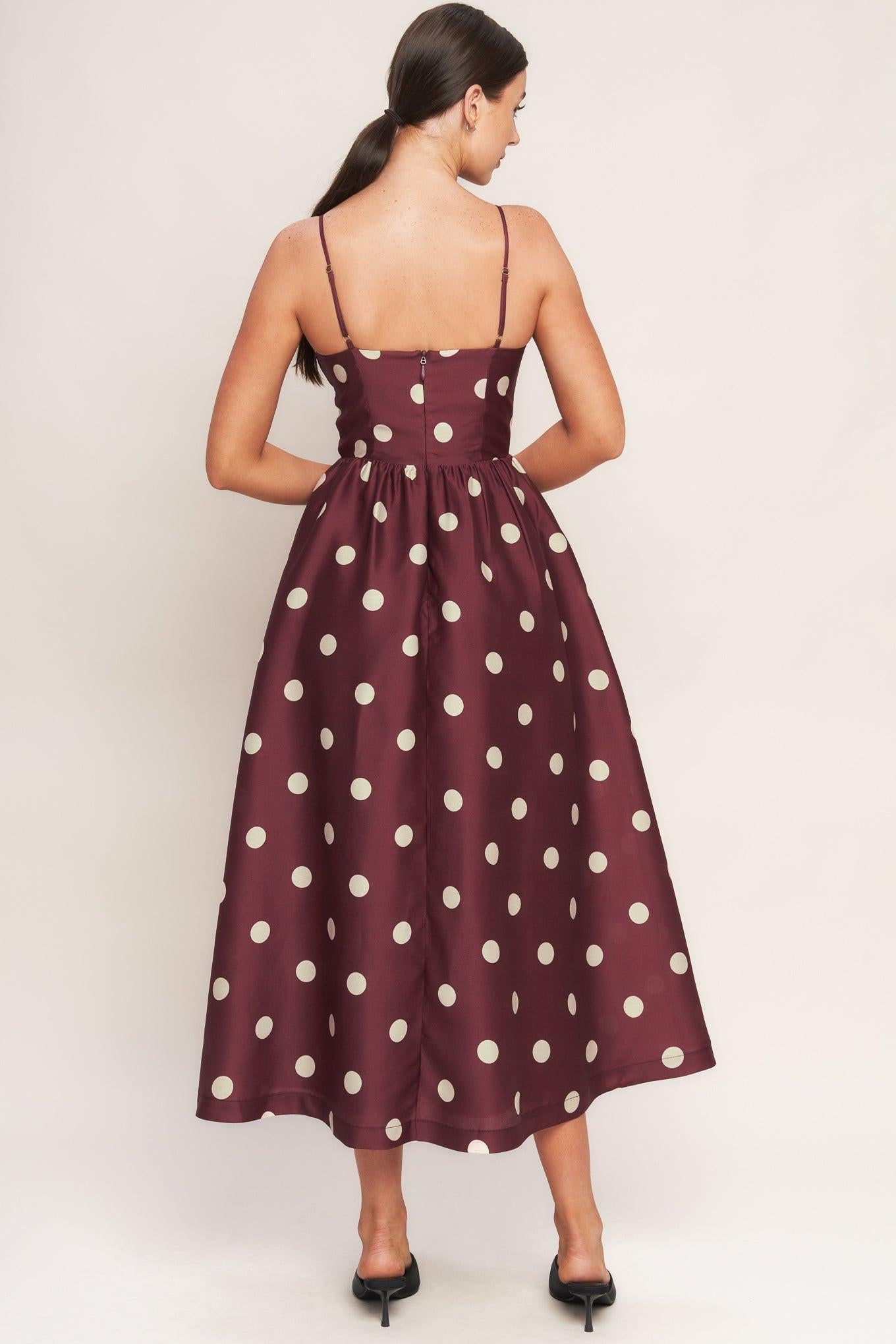 MARASCHINO CHIC WOVEN MIDI DRESS Flying Tomato