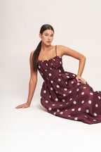 MARASCHINO CHIC WOVEN MIDI DRESS Flying Tomato