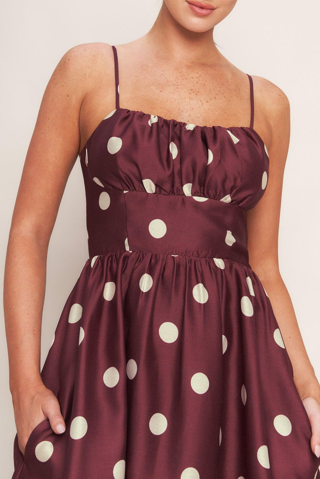 MARASCHINO CHIC WOVEN MIDI DRESS Flying Tomato