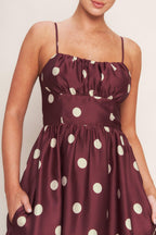 MARASCHINO CHIC WOVEN MIDI DRESS Flying Tomato