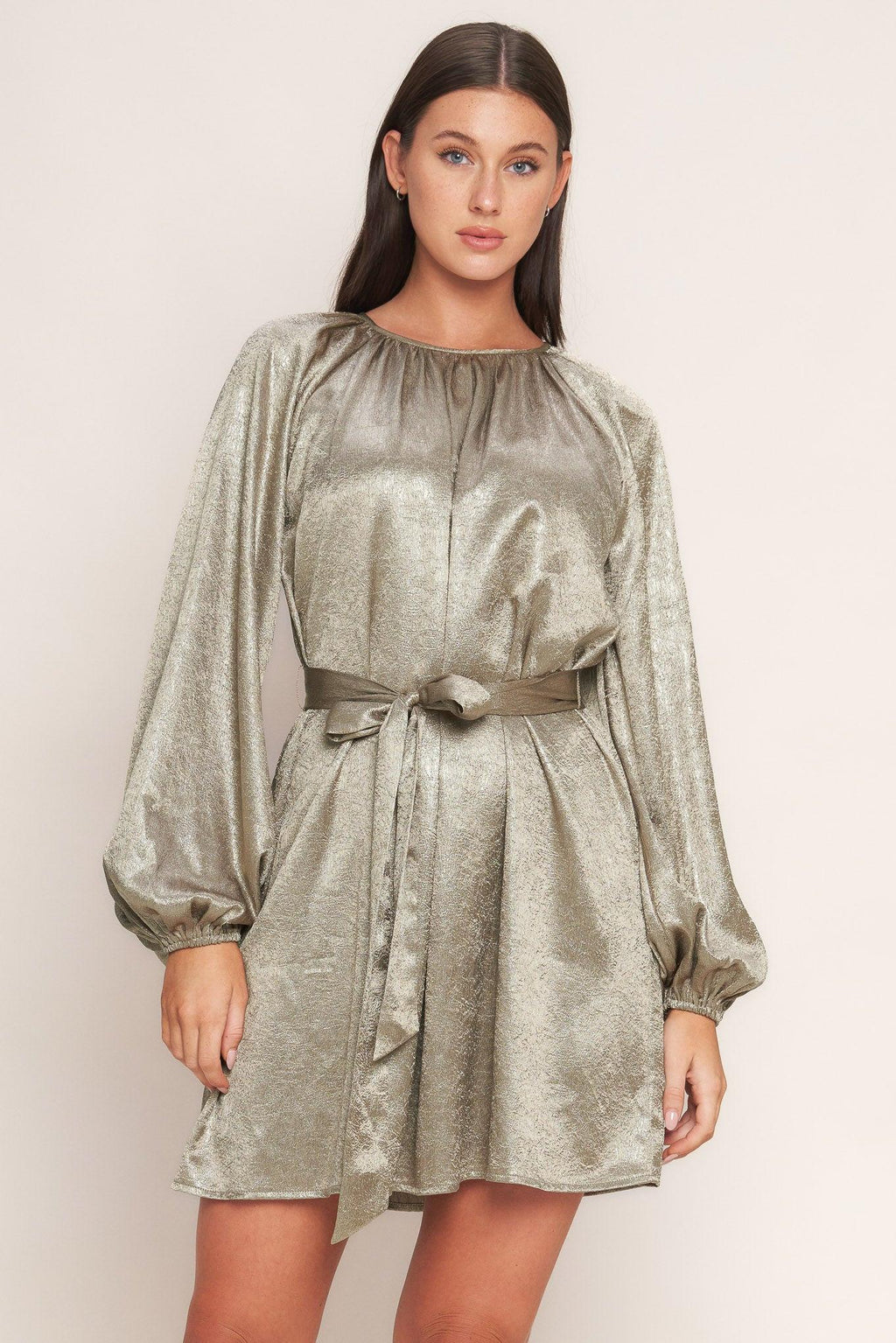MOONRISE HAZE WOVEN MINI DRESS Flying Tomato