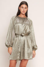 MOONRISE HAZE WOVEN MINI DRESS Flying Tomato