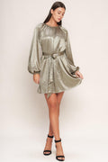 MOONRISE HAZE WOVEN MINI DRESS Flying Tomato