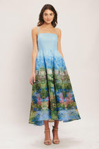 IMPRESSION GARDEN WOVEN MIDI DRESS Flying Tomato