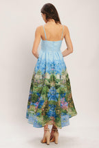 IMPRESSION GARDEN WOVEN MIDI DRESS Flying Tomato