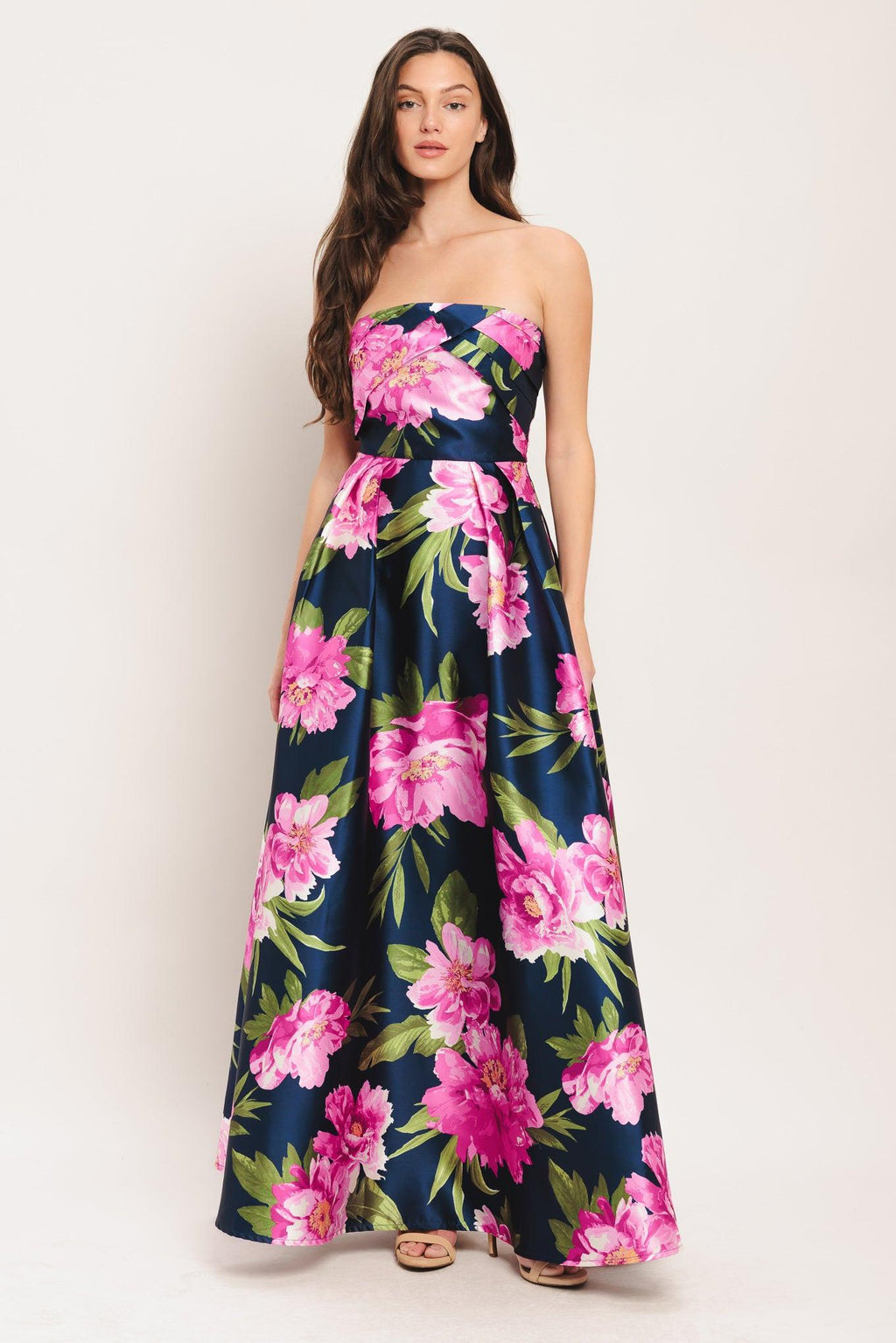 LUNA FLORA WOVEN MAXI DRESS Flying Tomato