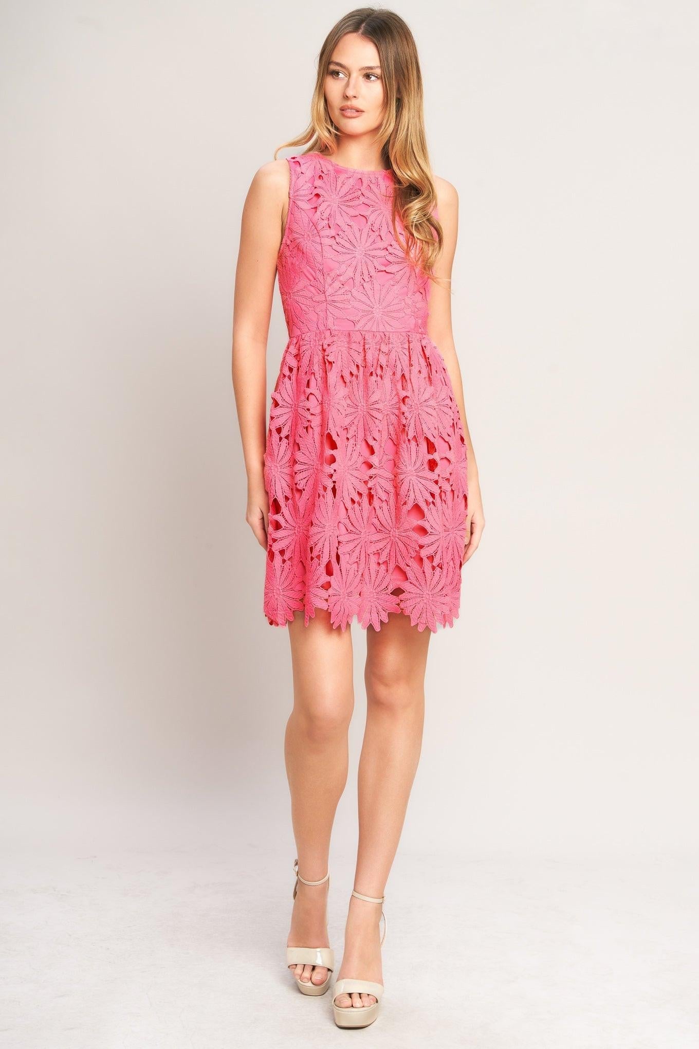 ROSE PETAL CHARM MINI DRESS Flying Tomato