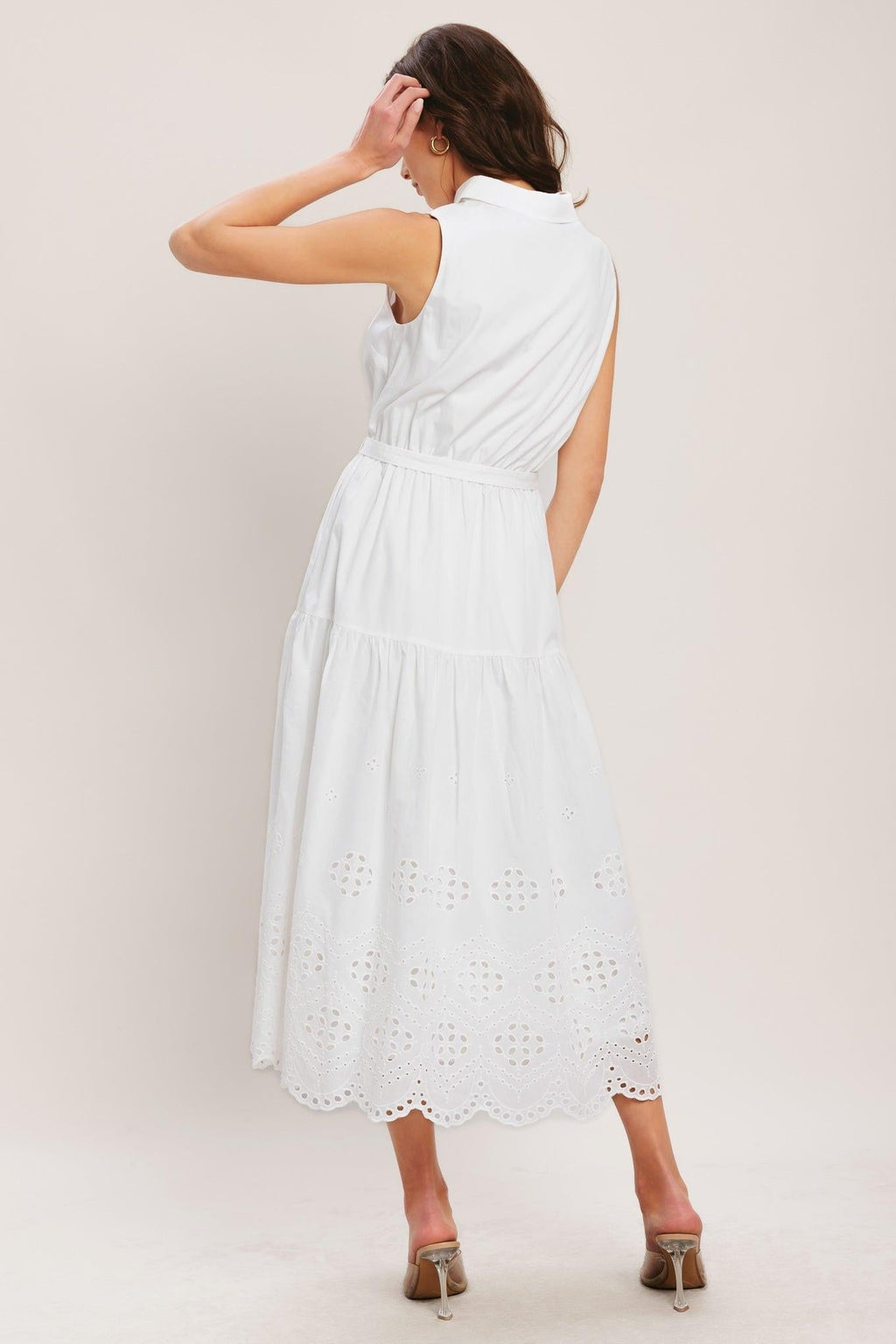 HAMPTONS SUMMER WOVEN MIDI DRESS Flying Tomato