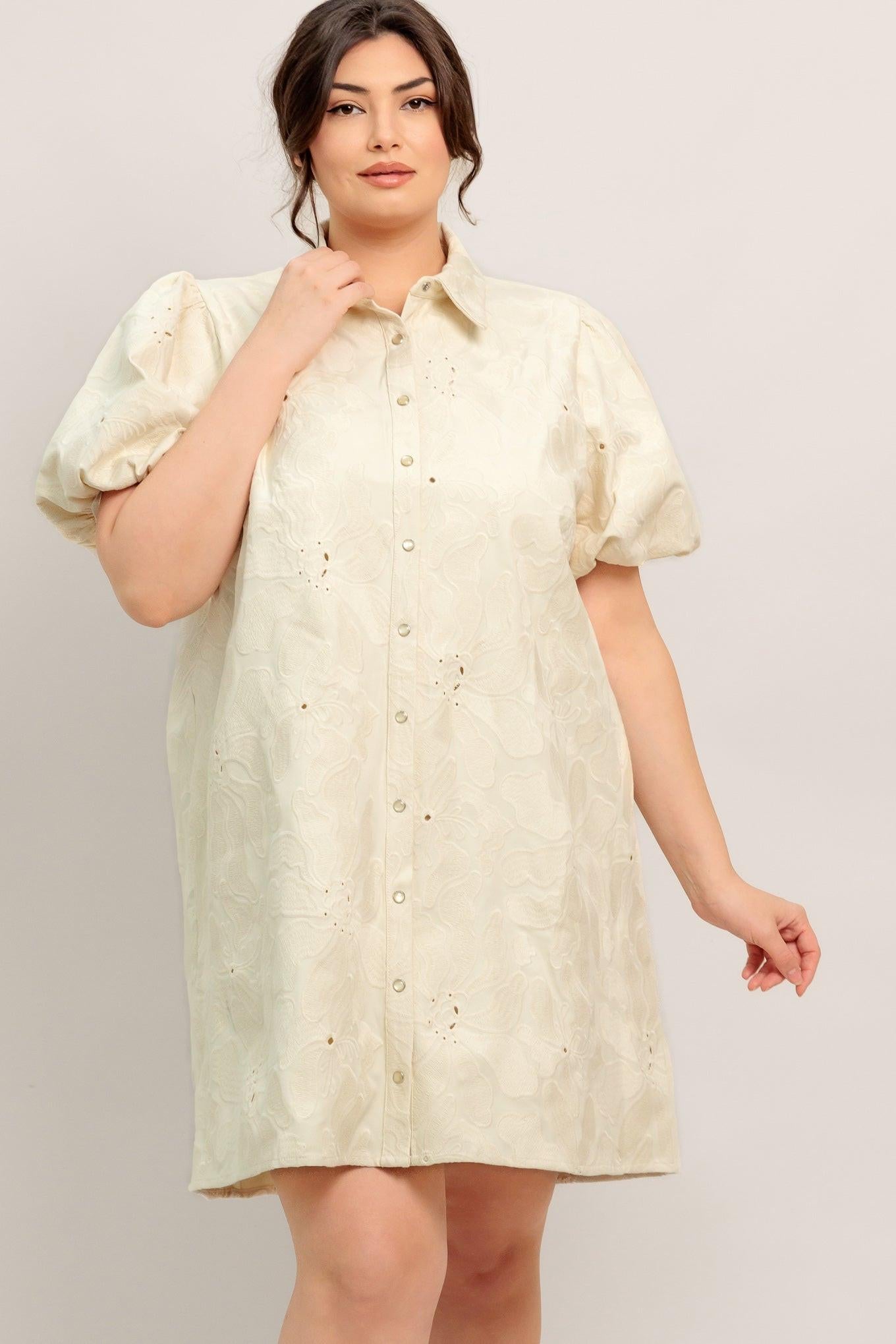BREATHABLE WEAVE WOVEN MINI DRESS Flying Tomato