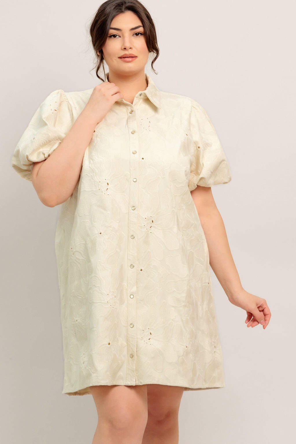 BREATHABLE WEAVE WOVEN MINI DRESS Flying Tomato