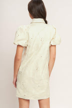 BREATHABLE WEAVE WOVEN MINI DRESS Flying Tomato