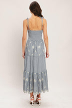 SALT AIR STRIPE WOVEN MIDI DRESS Flying Tomato