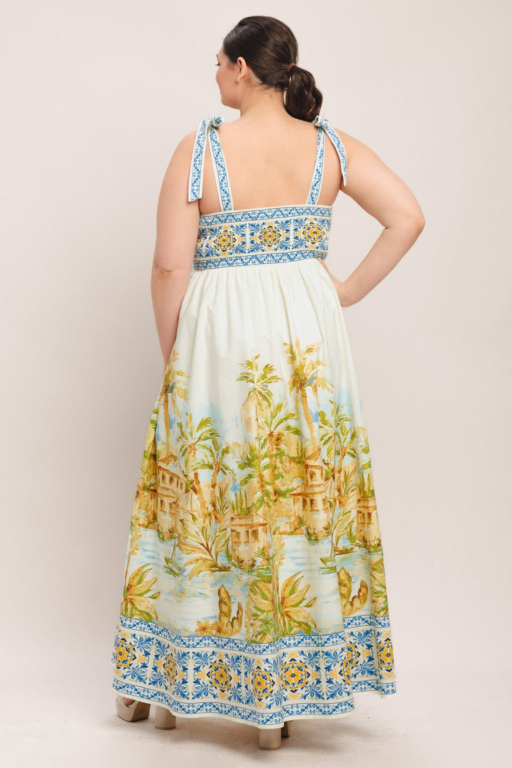 POSTCARD PERFECT WOVEN MAXI DRESS Flying Tomato