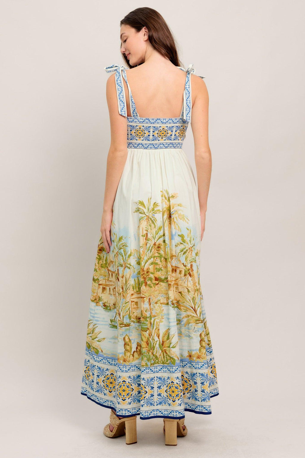 POSTCARD PERFECT WOVEN MAXI DRESS Flying Tomato