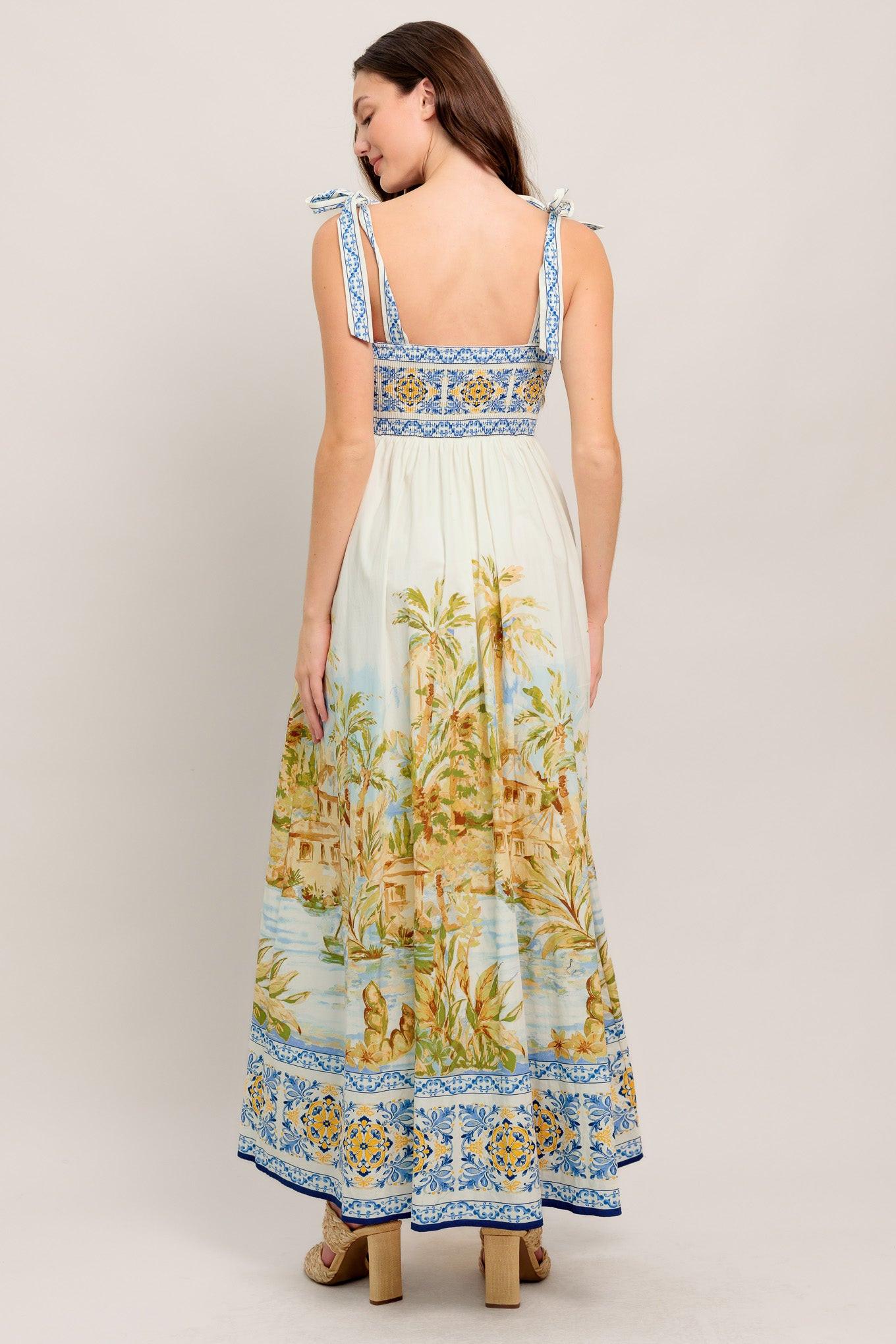 POSTCARD PERFECT WOVEN MAXI DRESS Flying Tomato