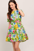 SUNSHINE IN FULL BLOOM WOVEN MINI DRESS Flying Tomato