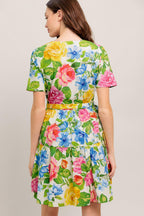 SUNSHINE IN FULL BLOOM WOVEN MINI DRESS Flying Tomato
